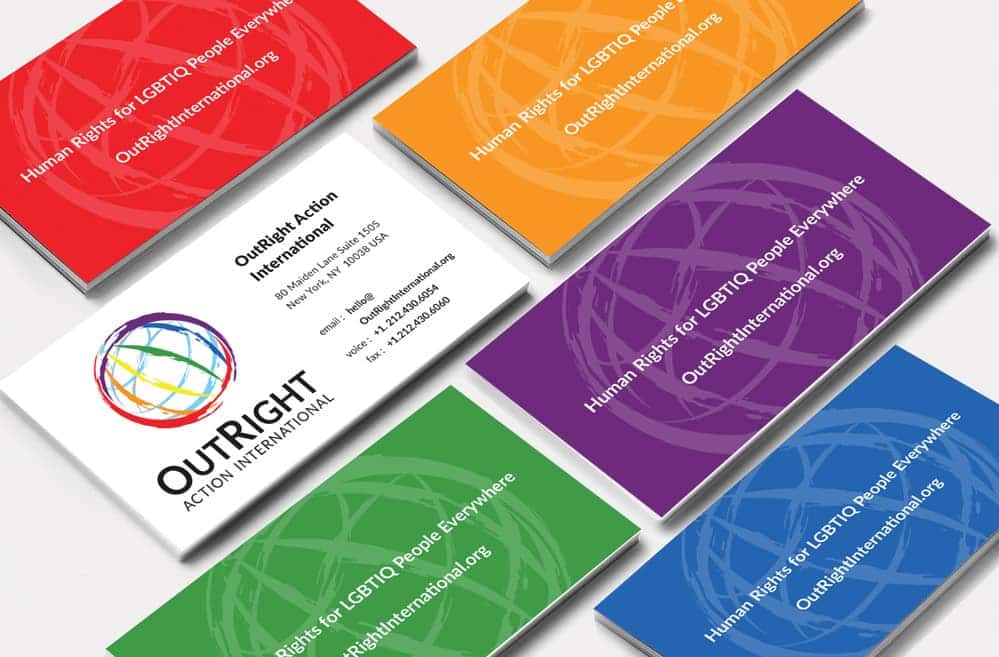 Outright Action International – Business Cards