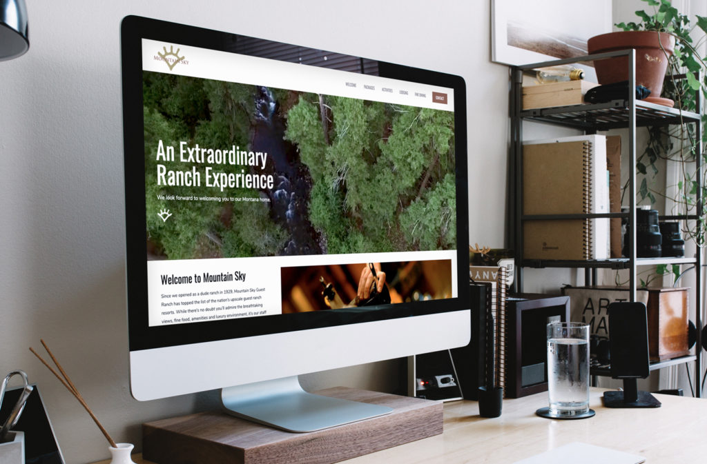 computer screen displaying webpage