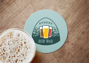 Athens Beer Trail Coaster
