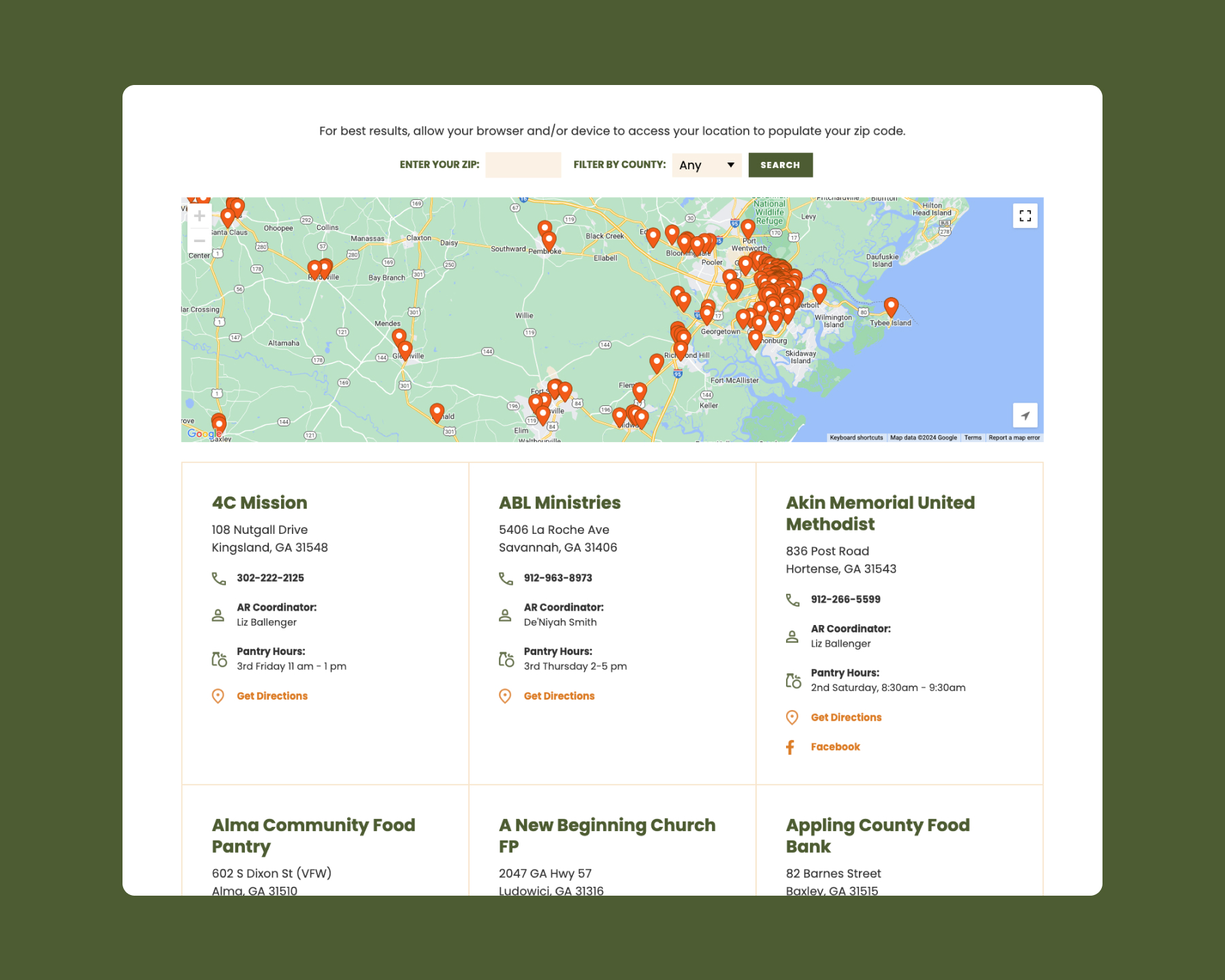 second harvest food finder portal