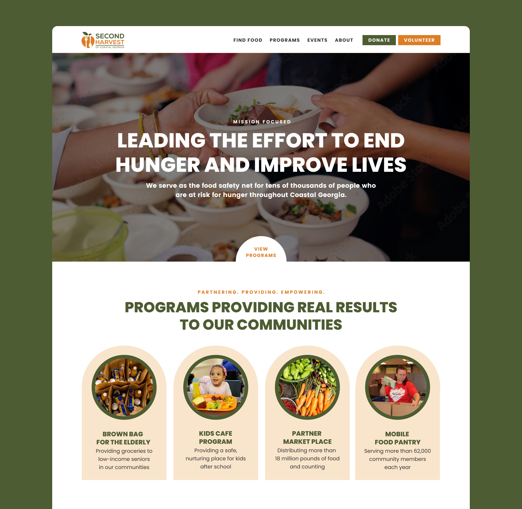 second harvest homepage